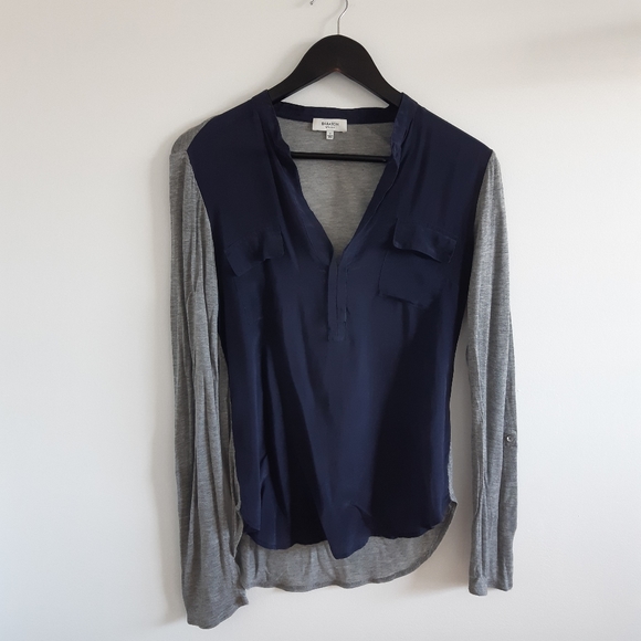 BABATON With Silk Julien Two Tone Blouse